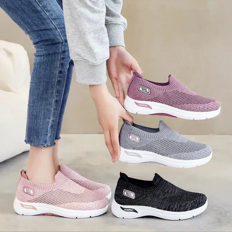 ErgoComfort+ - Baskets en mesh avec soutien renforcé au talon