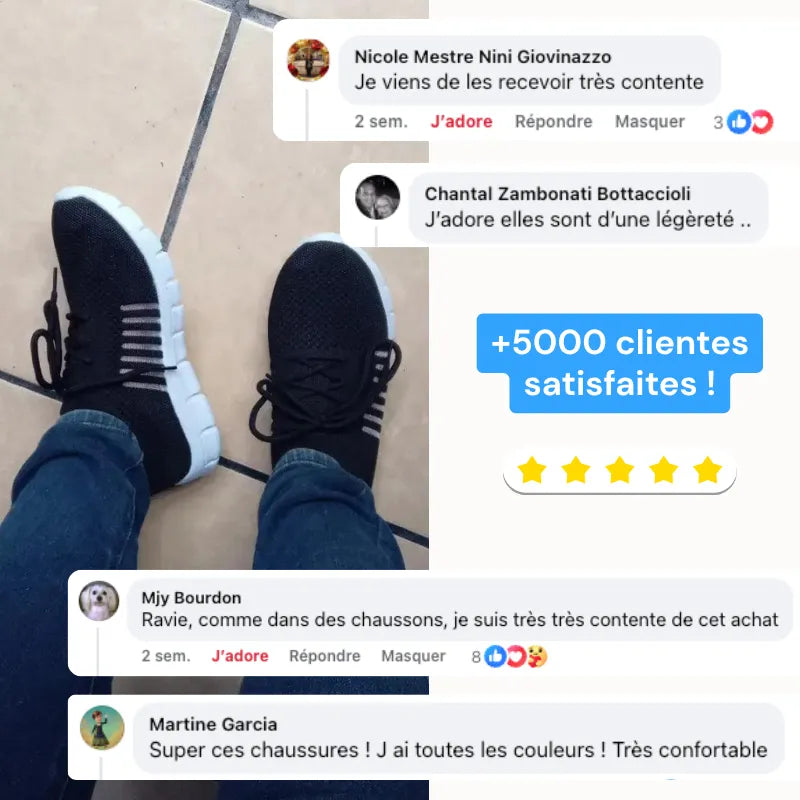 OrthoBoost™ - Baskets à confort orthopédique femme