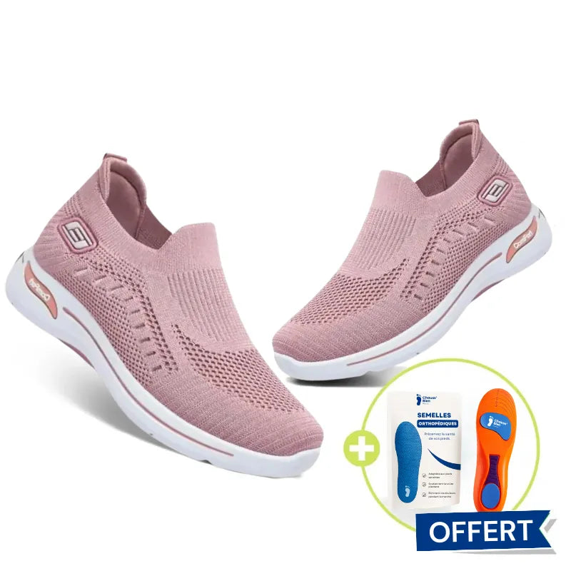 ErgoComfort+ - Baskets en mesh avec soutien renforcé au talon