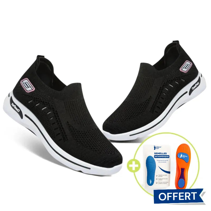ErgoComfort+ - Baskets en mesh avec soutien renforcé au talon