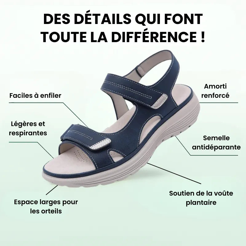 OrthoScratch™ - Sandales à confort orthopédique pour femme