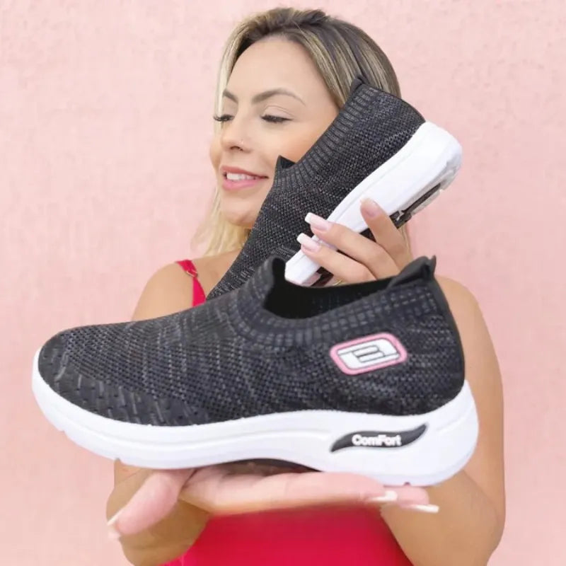 ErgoComfort+ - Baskets en mesh avec soutien renforcé au talon
