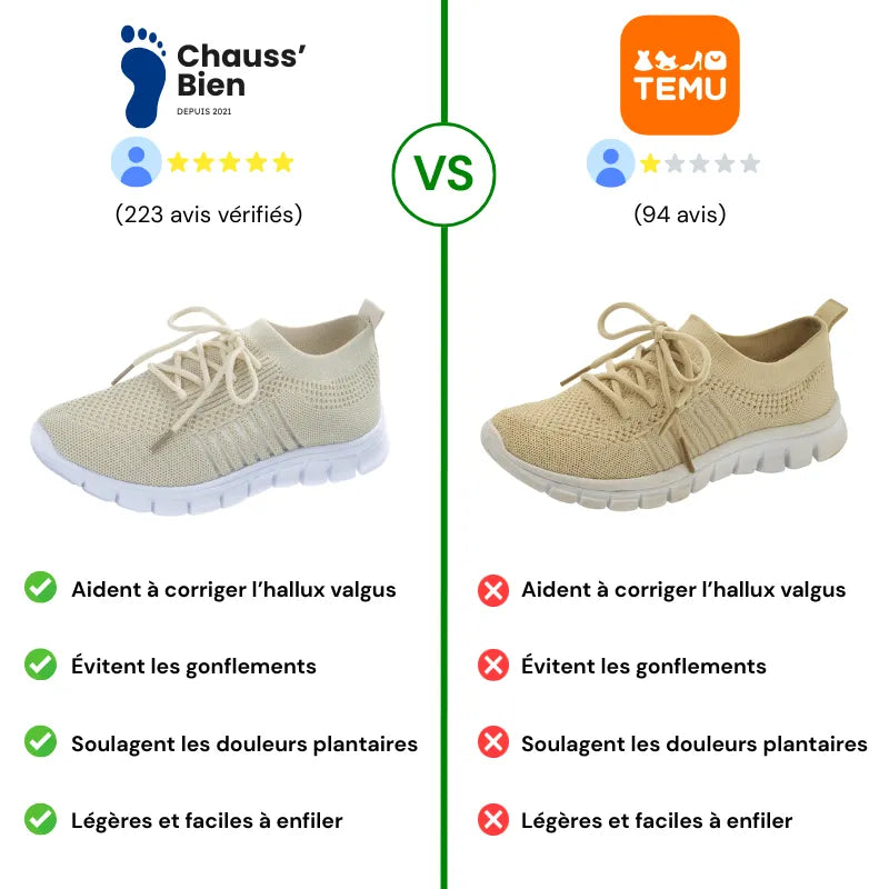 OrthoBoost™ - Baskets à confort orthopédique femme