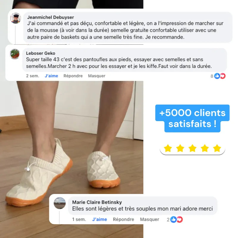 OrthoGrip - Chaussures pieds nus mixtes ultra confort