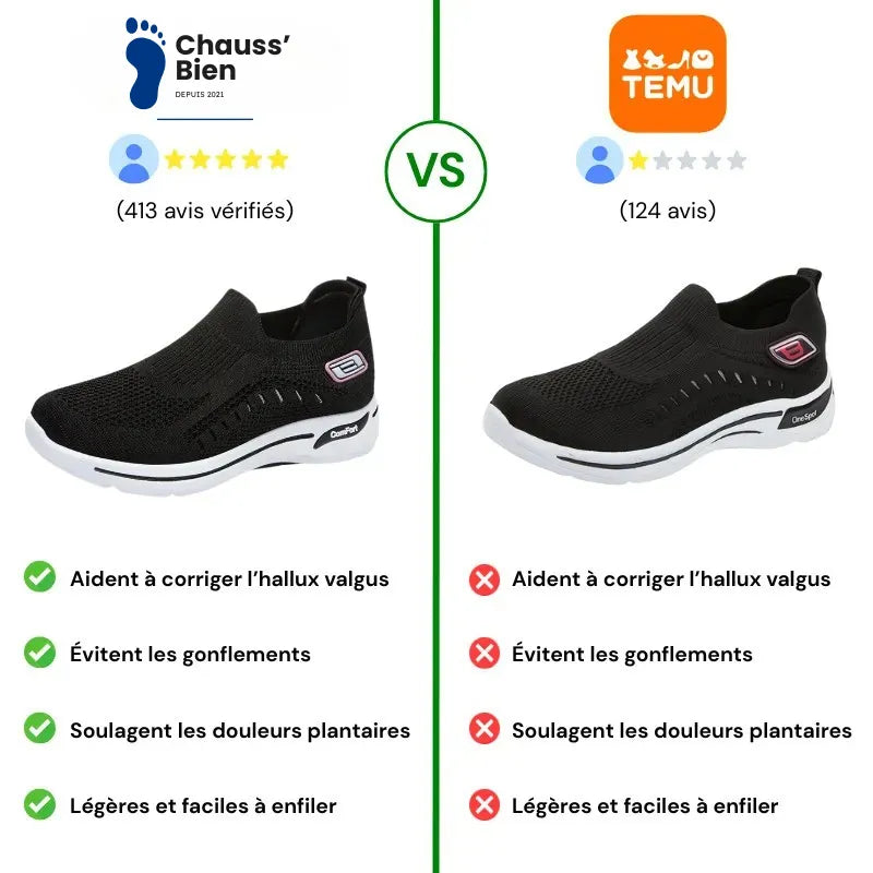 ErgoComfort+™ - Baskets à confort orthopédique pour femme