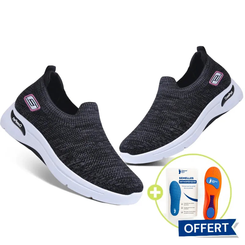 ErgoComfort+ - Baskets en mesh avec soutien renforcé au talon